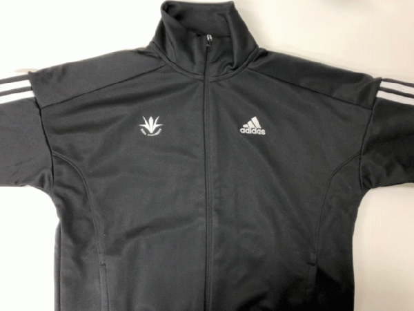 adidasウォームアップシャツ(ブラック)