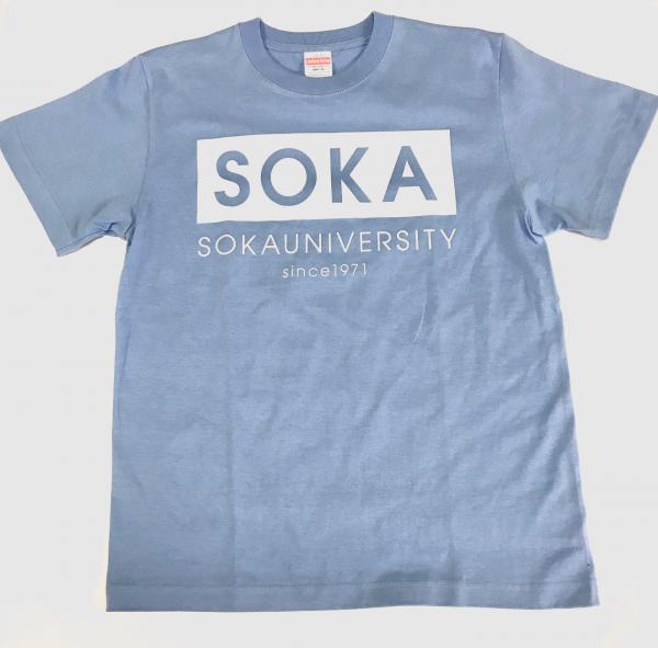 Tシャツ(ボックスロゴ)ブルー
